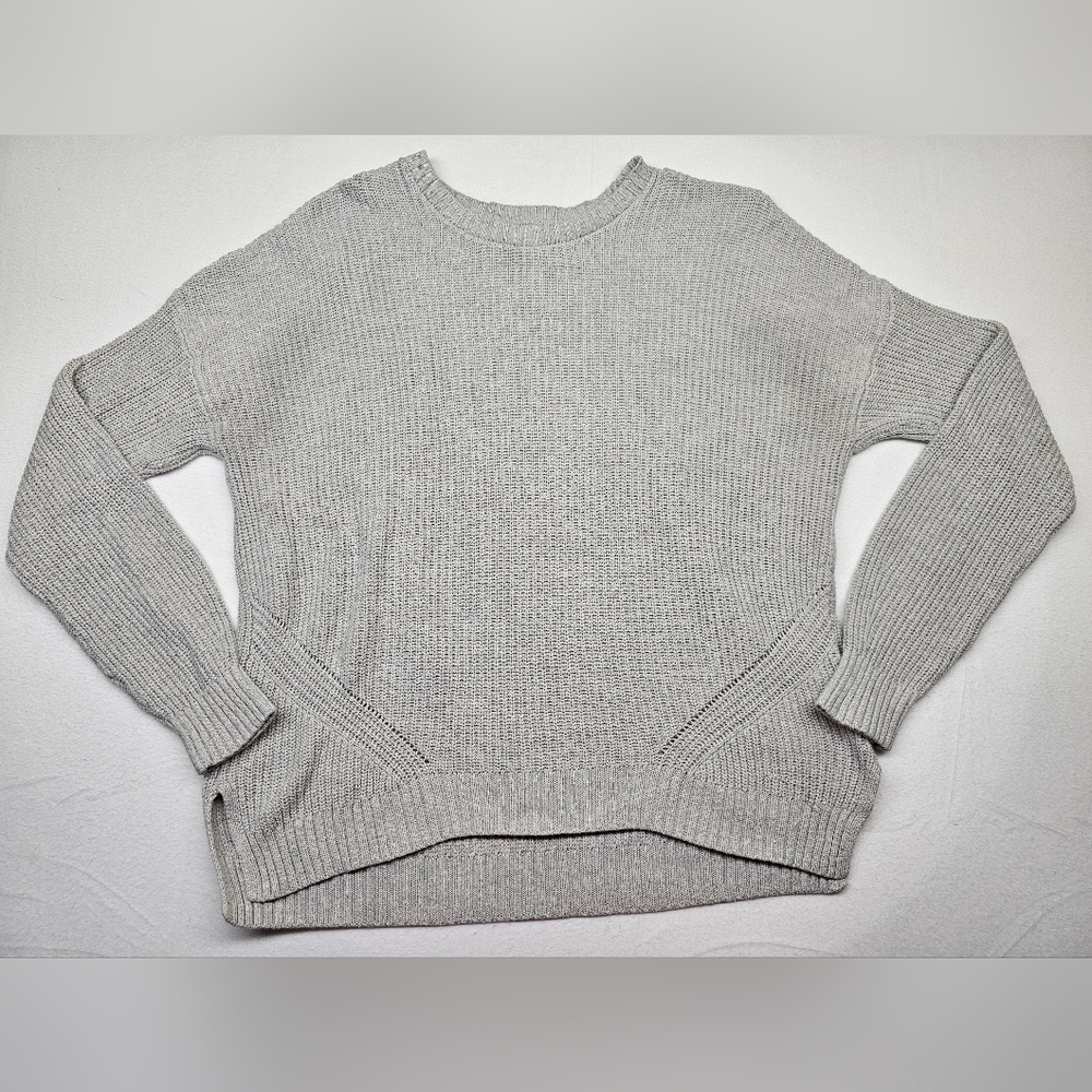 Hollister California Gray Knit Sweater Crew Neck‎ Casual Comfy Pullover